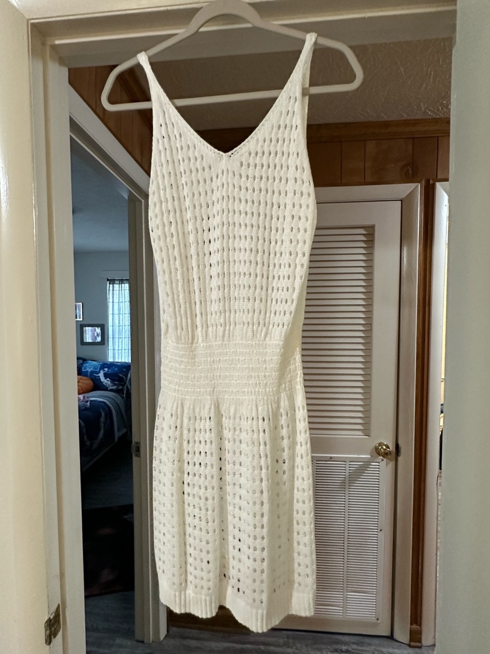 Dokotoo Off-White Knit Swimsuit Cover-Up or Versatile Overlay | Size M | CUTE